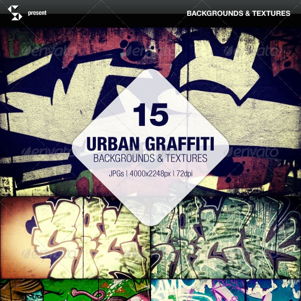 15 Urban Graffiti Backgrounds