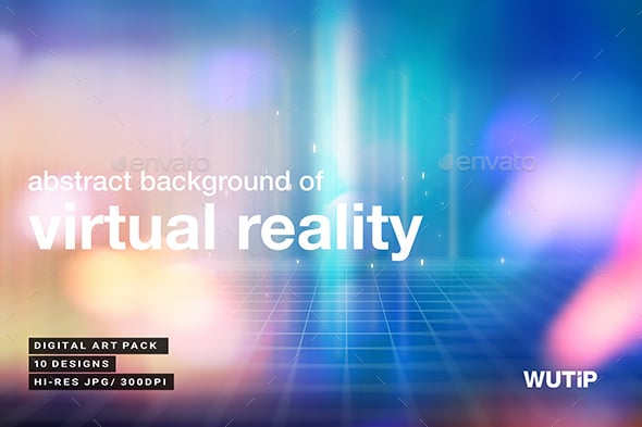 Abstract Background Of Virtual Reality