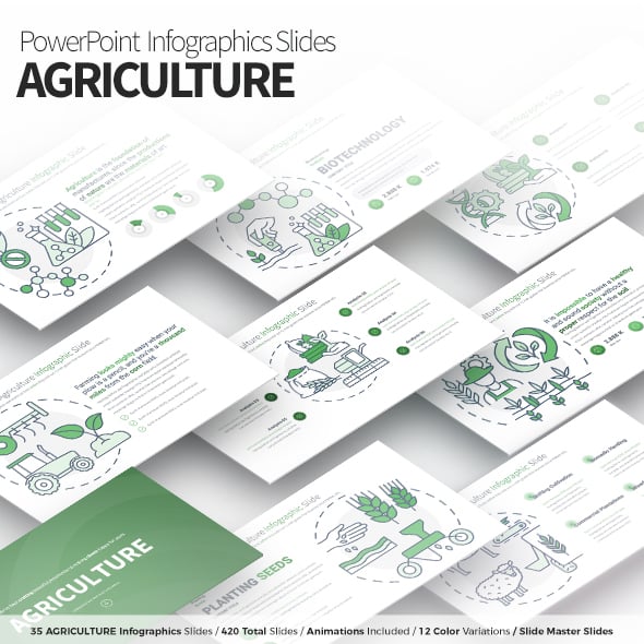 Agriculture - PowerPoint Infographics Slides