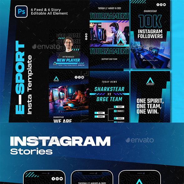 Neon Esport Instagram Template