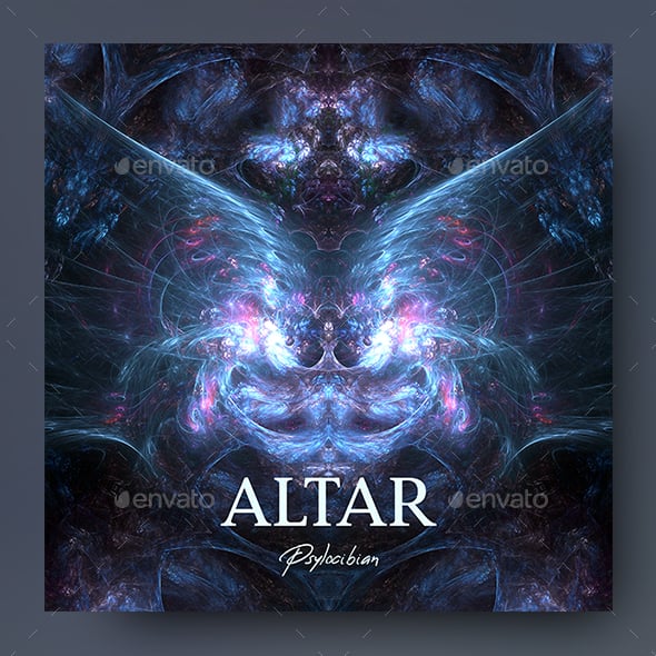 Altar – Psytrance Music Album Cover Art Template
