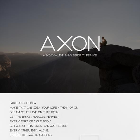Axon | Minimalist Sans Serif Family