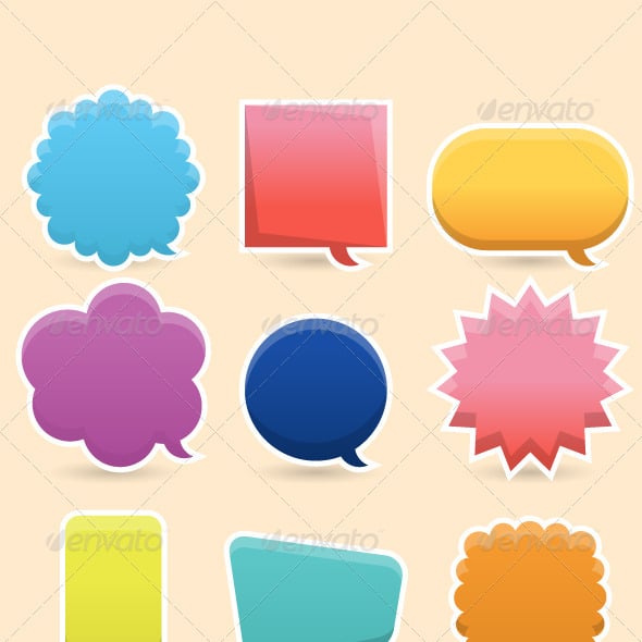 Colorful Speech Bubble