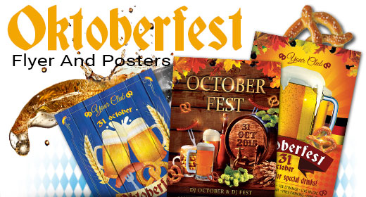 October Fest Festival Party Flyer And Poster