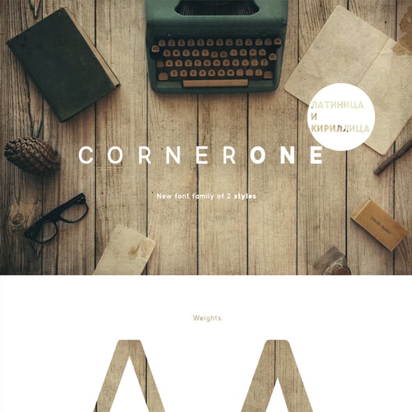 CornerOne Typeface
