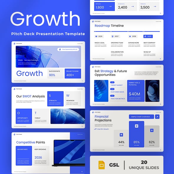 Growth - Pitch Deck GoogleSlides Template