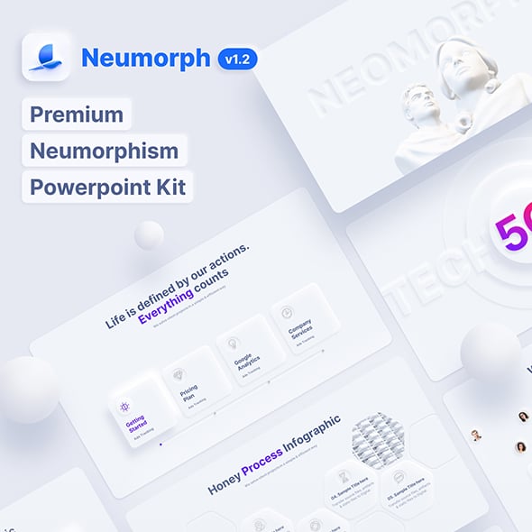 Neumorph Multipurpose PowerPoint Template