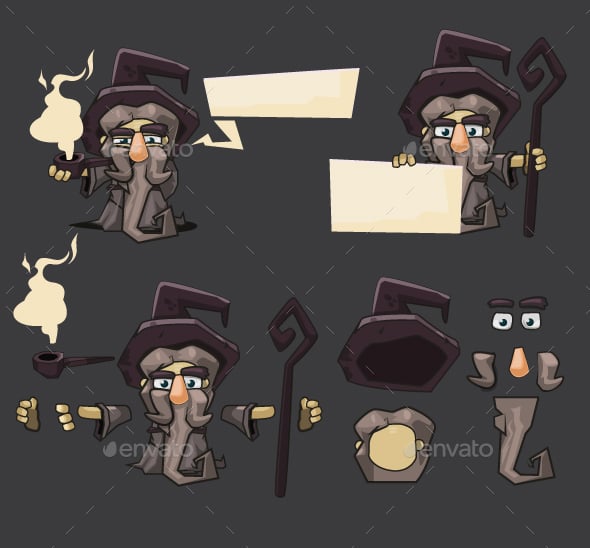 Wizard character - Vector