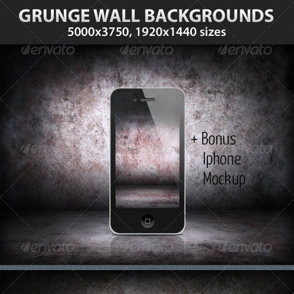 5 Grunge Wall Backgrounds