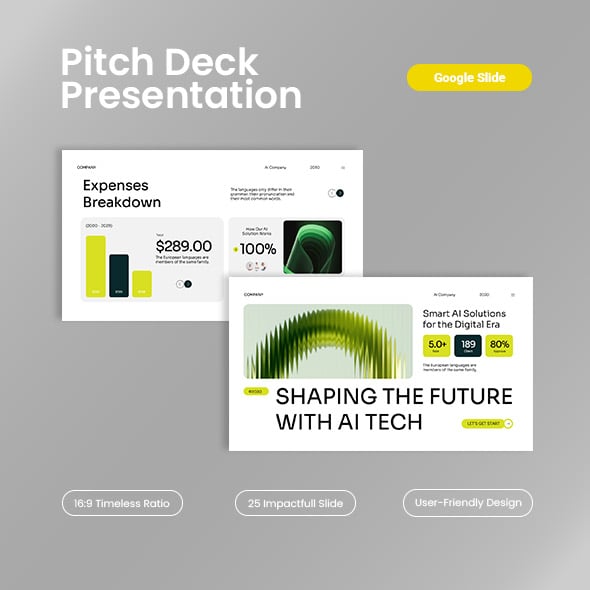 White Green Modern AI Company Pitch Deck Presentation