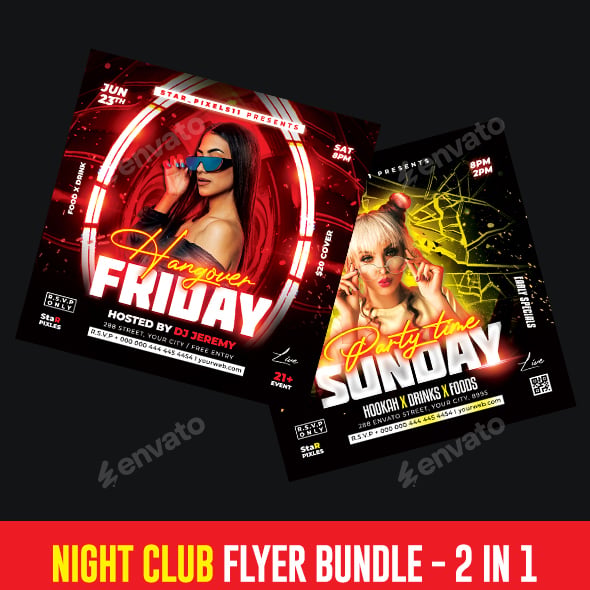 Night Club Flyer Bundle