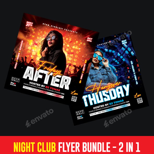 Night Club Flyer Bundle