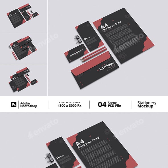 Office Stationery Branding Mockup Bundle Set