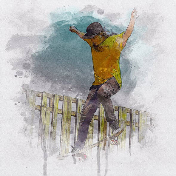 Abstract Painting Photo effect for Photoshop