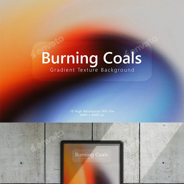 Burning Coals Gradient Texture Background