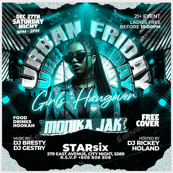 DJ | Night Club Flyer Template