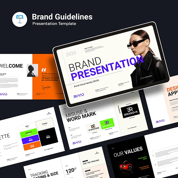 Brand Guideline Presentation Template Keynote Key
