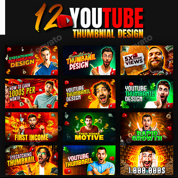Youtube Thumbnail Templates