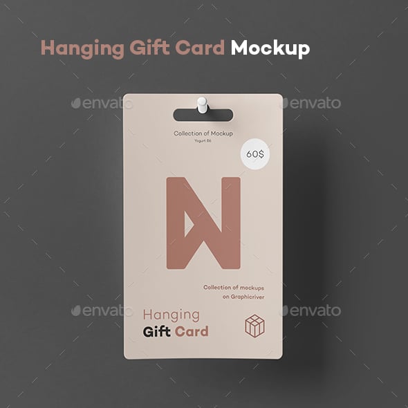 Hanging Gift Card Mock-up
