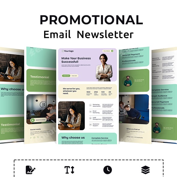 Business Email Newsletter PSD Template
