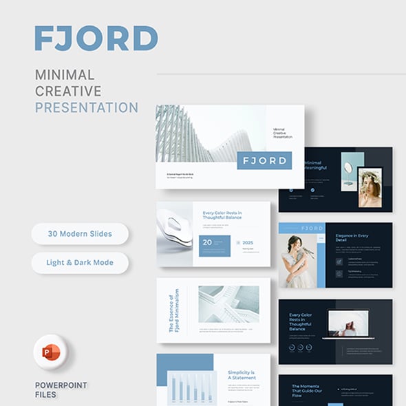 Fjord – Minimal Creative PowerPoint Template