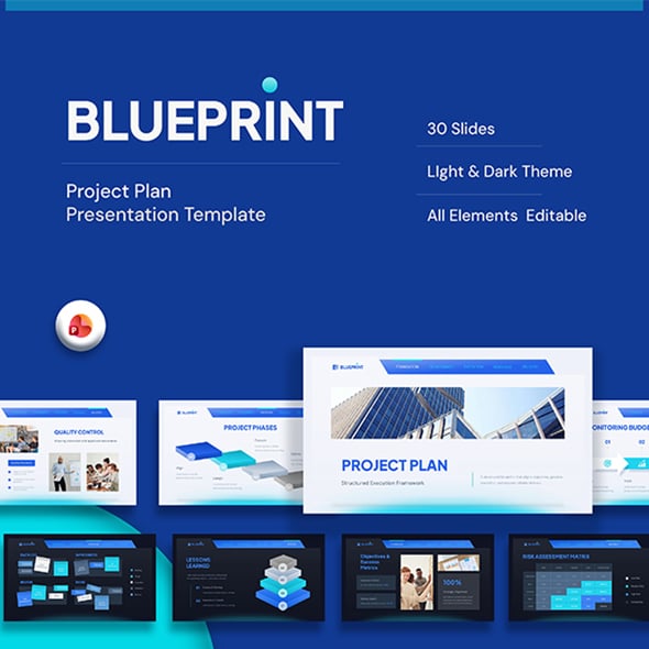 Blueprint - Project Plan PowerPoint Template
