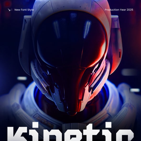 Kinetic - Technology Logo Font