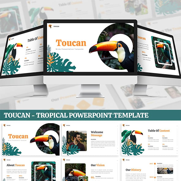 Toucan - Tropical Powerpoint Template