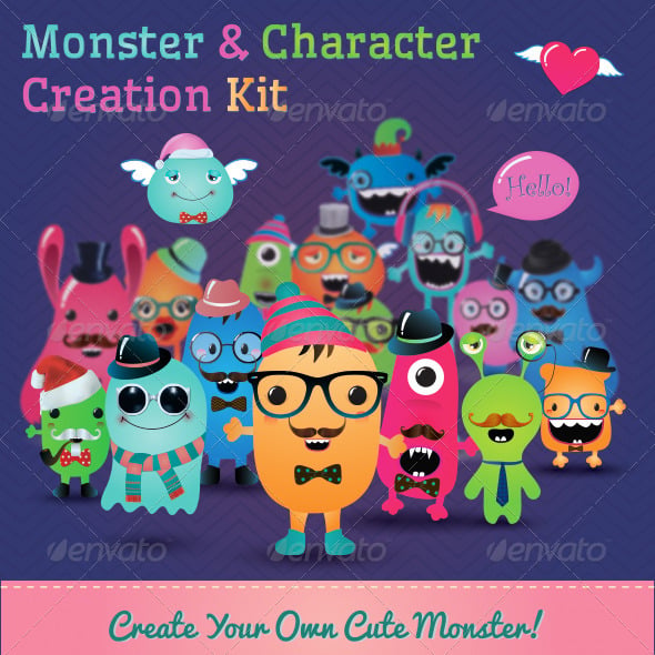 Hipster Monster and Character Creation Kit