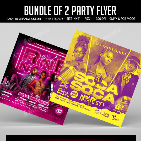 Night Club Flyer Bundle