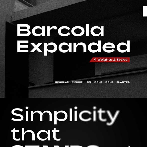 Expanded Sans – Barcola