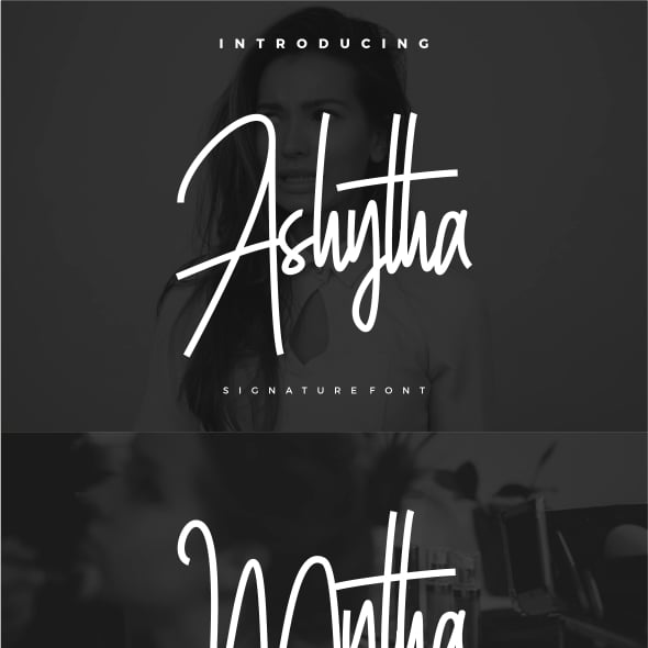 Ashyta Signature Font