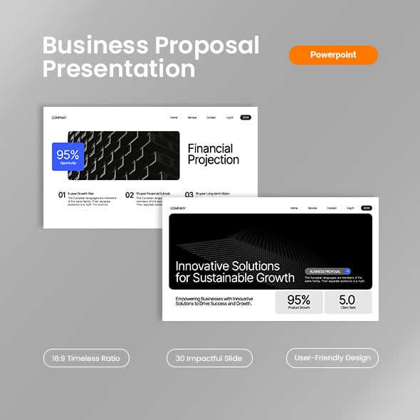 White Blue Modern Business Proposal Presentation