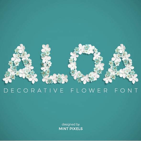 Aloa Flower Font