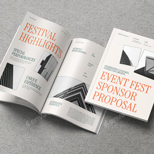 Beige Minimal Event Proposal