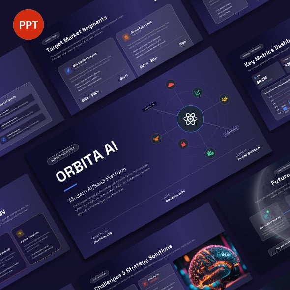 Orbita AI - Modern AI-SaaS Presentation Template