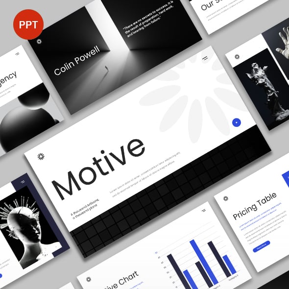 Motive - Modern Business Plan Powerpoint Presentation Template