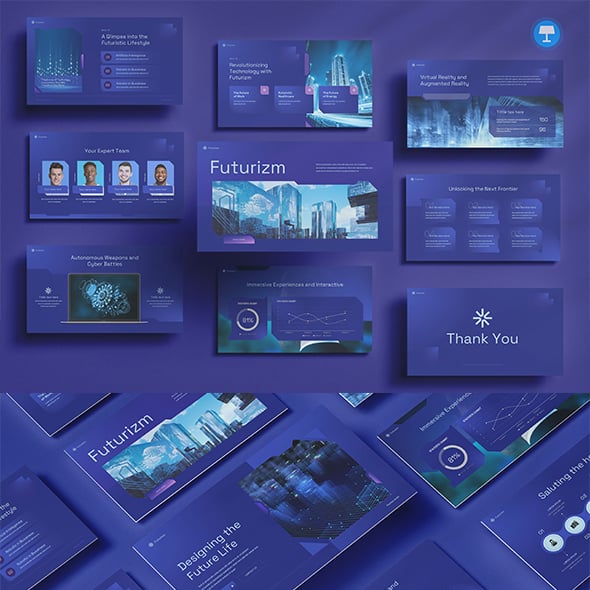 Futurizm - Futuristic Keynote Presentation Template