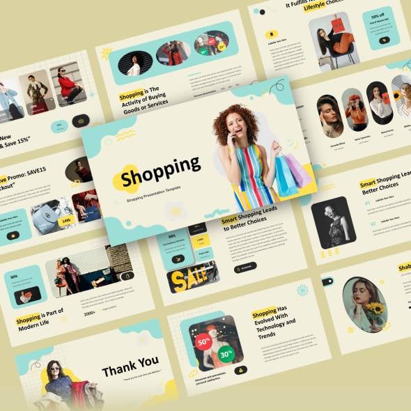 Shopping - Shopping PowerPoint Template