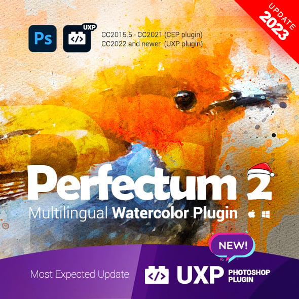 Watercolor Artist - Perfectum 2 - UXP Photoshop Plugin
