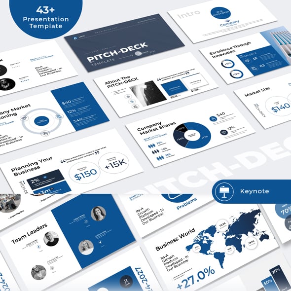 Investor Pitch-Deck Keynote Presentation Template