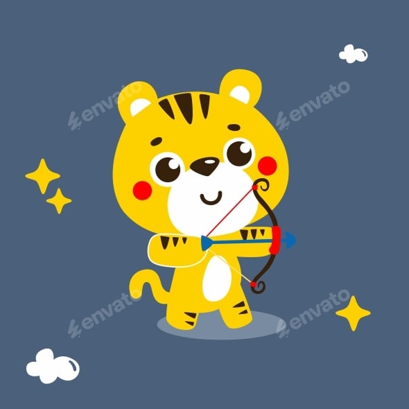 Little Tiger Archer Shooting Stars