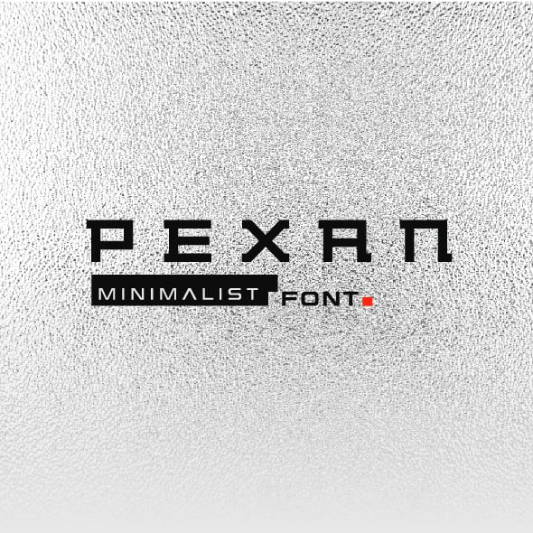 Pexan-Blocky Minimist Font