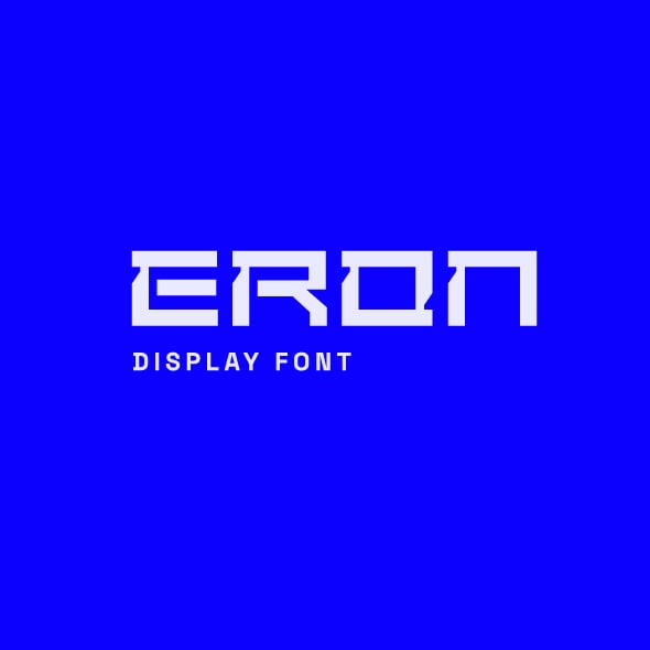 Eron-Futuristic Tech Display Font
