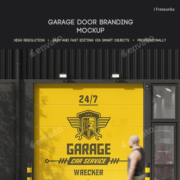 Garage Door Branding Mockup