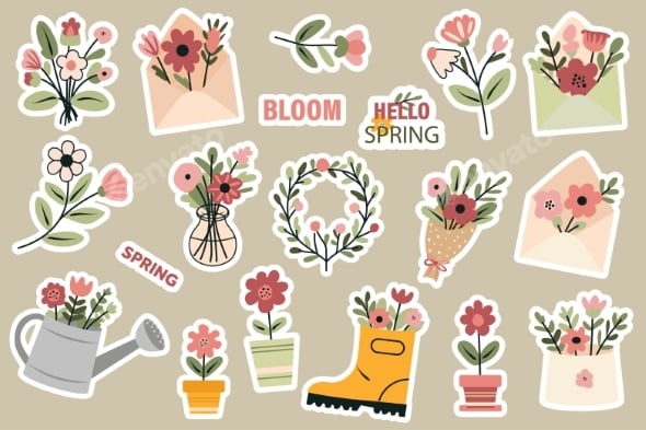 Spring Stickers