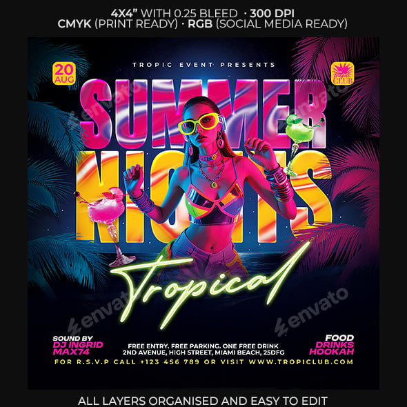 Tropical Summer Flyer