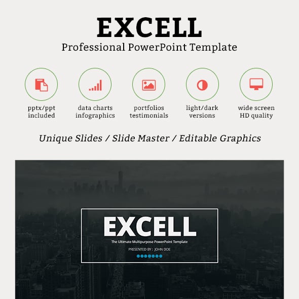 Excell PowerPoint Template