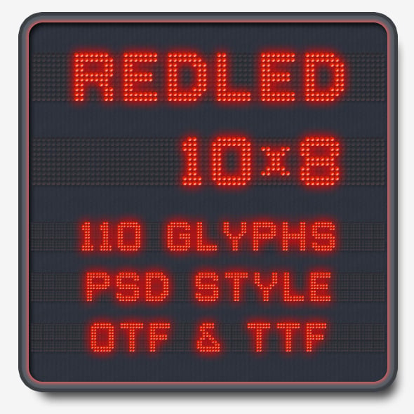 REDLED Font