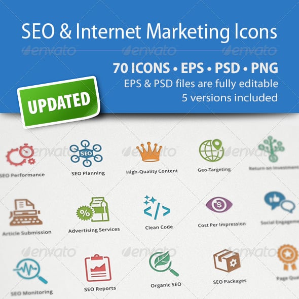 SEO & Internet Marketing Icons